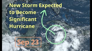 Monday New Storm in Caribbean Likely to Become Significant Hurricane in Eastern Gulf of Mexico [upl. by Swan]