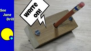 How to Mark Center in a Piece of Wood Without Measuring [upl. by Yrrehs845]