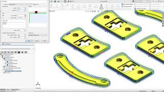 CAMWorks 2020 Tab Cutting [upl. by Esinart]