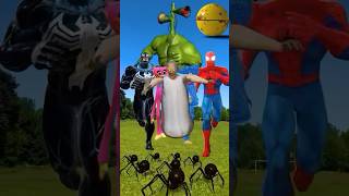 Hulk CS Long Leg VS Ice Scream VS Cartoon Cat 🐱 PacMan 🫵 Spider 😍 shotrs funny [upl. by Eillas]