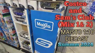 2024 118 Maisto Diecast at Costco amp Sams Club mix 1 amp 2  Summer of Cars [upl. by Zinah578]