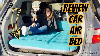 Inflatable car air mattress GREAT FOR CAMPING Amazon shopping review [upl. by Liamaj]