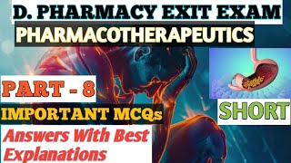 D pharmacy Exit Exam PHARMACOTHERAPEUTICS exitexam dpharma dpharmacy dpharmnotes dpharm exit [upl. by Ainala836]