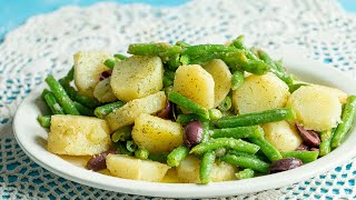 GreekStyle Green Bean amp Potato Salad Vegan Recipe for Lent [upl. by Okimuy]