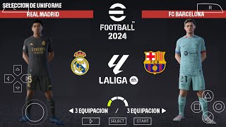 😮 eFootball PES 2024 PPSSPP TODO LO NUEVO HIMNOS CINEMATICAS 5 CAMBIOS CAMARA PS5 Y GRAFICOS HD [upl. by Comyns525]