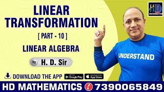 linear transformation in linear algebra part 10ranknullitynull space range space by HD sir [upl. by Farica]