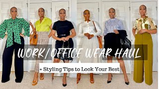 WORK WEAR HAUL 2022  Shopping amp Styling Tips To Help You Look Your Best For Work  KASS STYLZ [upl. by Cohlier]