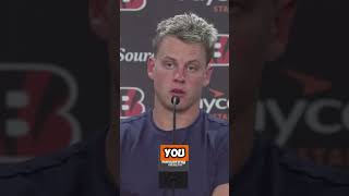 Joe burrow on current state of Bengals shorts bengal nfl [upl. by Fang958]