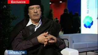 EuroNews  Interview  Mouammar Khadafi [upl. by Nirej347]