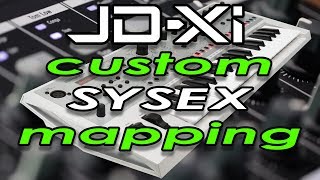 Custom MIDI control mappings to the JDXI using system exclusive [upl. by Hcurab]