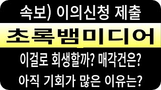 속보이의신청 제출 이거 해석은 아직 기회 많은 이유는 초록뱀미디어 초록뱀미디어 주가 초록뱀미디어 주식 초록뱀미디어 전망 [upl. by Ahsitam]