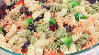 THE ULTIMATE TRICOLOR ROTINI PASTA SALAD RECIPE  EASY RECIPE  KAMAYANG PINOY [upl. by Stew]