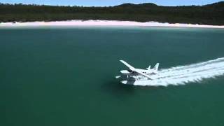 Whitsunday Islands amp Great Barrier Reef Scenic Flight [upl. by Allit]