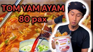 Resepi TOMYAM AYAM 80 PAX [upl. by Oidacra]