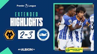 Extended PL Highlights Wolves 2 Albion 3 [upl. by Burman]