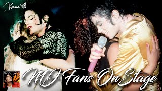 Michael Jackson ♥ღ LUCKY FANS HUG amp KISS MICHAEL JACKSON LIVE ON STAGE Compilation xyanaღILMOMJ [upl. by Gnilrad900]