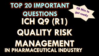 ICH Q9 Guideline l Quality Risk Management l QRM in pharmaceutical industry l Question and answers [upl. by Linzer]