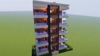 Minecraft Modern Apartman Yapımı 🏠 [upl. by Anayeek]