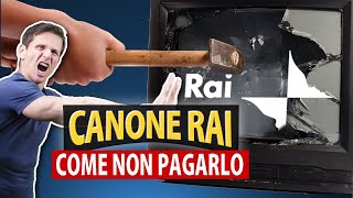 Come NON PAGARE il CANONE RAI  Avv Angelo Greco [upl. by Gerome]