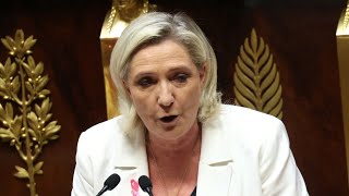 Discours de Michel Barnier  la réaction du Rassemblement national [upl. by Roselba394]