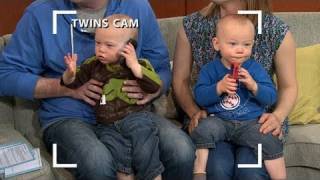 Double Talk Secret Language McEntee Twins on GMA 033111 [upl. by Skippie339]