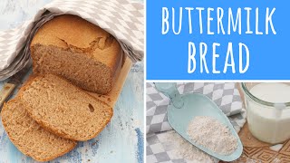 Buttermilk Wholemeal Spelt Bread Reicpe  bread maker  bread machine  Recipe Diary [upl. by Ehsiom897]