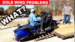 Gold Wing Problems Oh No  A Really Bad Day Part 1 of 2 [upl. by Seda43]