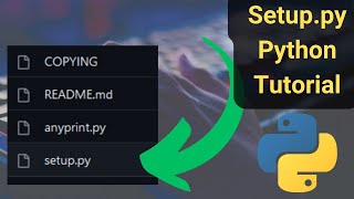 Install A Python Module Using setuppy coding tutorial Linux [upl. by Skipton]