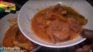 Fufu and Wrewre soup with boiler chicken and turkey wing Werɛwerɛ nkwan [upl. by Adnamaa]