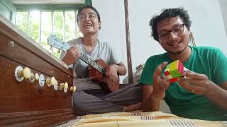 Duronto Ghurnir  Shrimoyi amp Ritesh  Solving a Rubiks Cube  Random Practice  Hemanta Mukherjee [upl. by Akoyin]