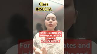 Entomology class INSECTAagriculture agta cuet agriculturequiz upsc educationcutesapnamaam [upl. by Retsev]