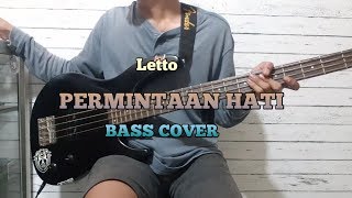 Bass COVER  PERMINTAAN HATI  LETTO bassist pemula [upl. by Yeleak]