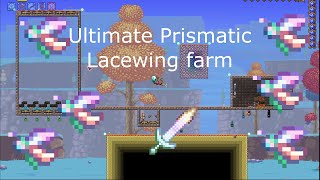 The Ultimate AFK Prismatic Lacewing farm  Terraria Farming [upl. by Tiat]