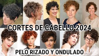 CORTES DE CABELLO PARA PELO RIZADO MODERNOS Y ACTUALES cortes de cabello para pelo rizado de MODA 24 [upl. by Notterb269]