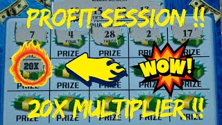 ‼️Profit Session‼️20X Multiplier‼️Winners On 50X the Money 💵 3000 Festive Frenzy 💲Georgia Lottery [upl. by Mckeon]