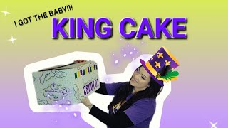 Unboxing King Cake 🎉 Joe Gambinos Bakery New Orleans Louisiana SURPRISE 😮🥳 [upl. by Aeneg]