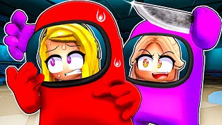 Trinity and Madison Play Crewmates Among Us on Roblox [upl. by Aicirtan]