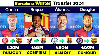 FC Barcelona CONFIRMED and RUMOUR WINTER Transfers in 2024 🤪🔥 FT Vitor Roque Álvarez [upl. by Koziara]