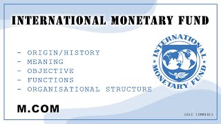 What is International Monetary Fund in Hindi  what is imf in Hindi  International Finance  mcom [upl. by Nebe]