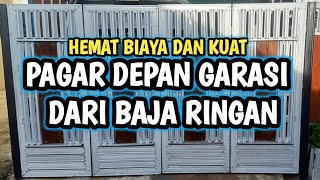 PINTU PAGAR LIPAT BAJA RINGAN Hemat Biaya dan Kuat [upl. by Arras]