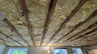 Soundproofing a ceiling with acoustic bracket  Timelapse [upl. by Inalan]