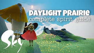 Sky Cotl  Daylight Prairie  All Spirits Complete Guide  Noob Mode [upl. by Ajnek]