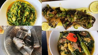 2 Idées de recette POISSON CHAT pour un dejeunerlegume vert au boeuf et GOMBO et bitekuteku [upl. by Aij554]