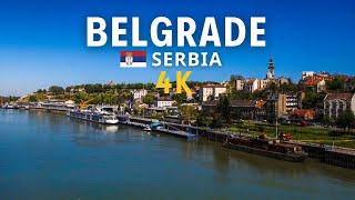 Belgrade Serbia 🇷🇸 in 4K ULTRA HD DROME Video  Belgrade city 4K Aerial view with Relaxing Music [upl. by Oster883]