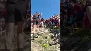 KILIAN JORNET Y DAVIDE MAGNINI MANO A MANO EN ZEGAMA 2022 zegama trail trailrunning [upl. by Yahsel]