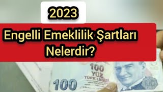 Engelli Emeklilik Şartları Nelerdir 2023 [upl. by Nive]