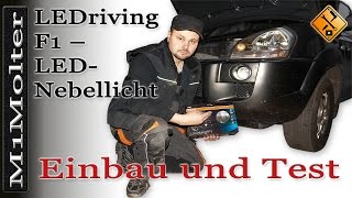 LEDriving F1 – LED Nebellicht Einbau und Test von M1Molter [upl. by Bilek845]