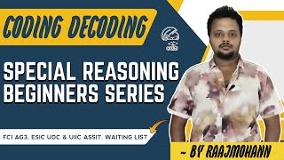 SPECIAL REASONING BEGINNERS SERIES BY EXPERT FACULTY  FCI AG3 ESIC UDC amp UIIC ASSIT WAITING LIST [upl. by Gunzburg740]