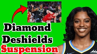 Chicago Sky Diamond Deshields Facing SUSPENSION Because Flagrant Foul Again Again on Caitlin Clark [upl. by Euv]