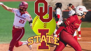 NCAA Softball Highlights 1 Oklahoma vs Iowa State March 10 2024 [upl. by Yclehc]